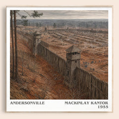 Andersonville literary book poster by MacKinlay Kantor – framed literary art print