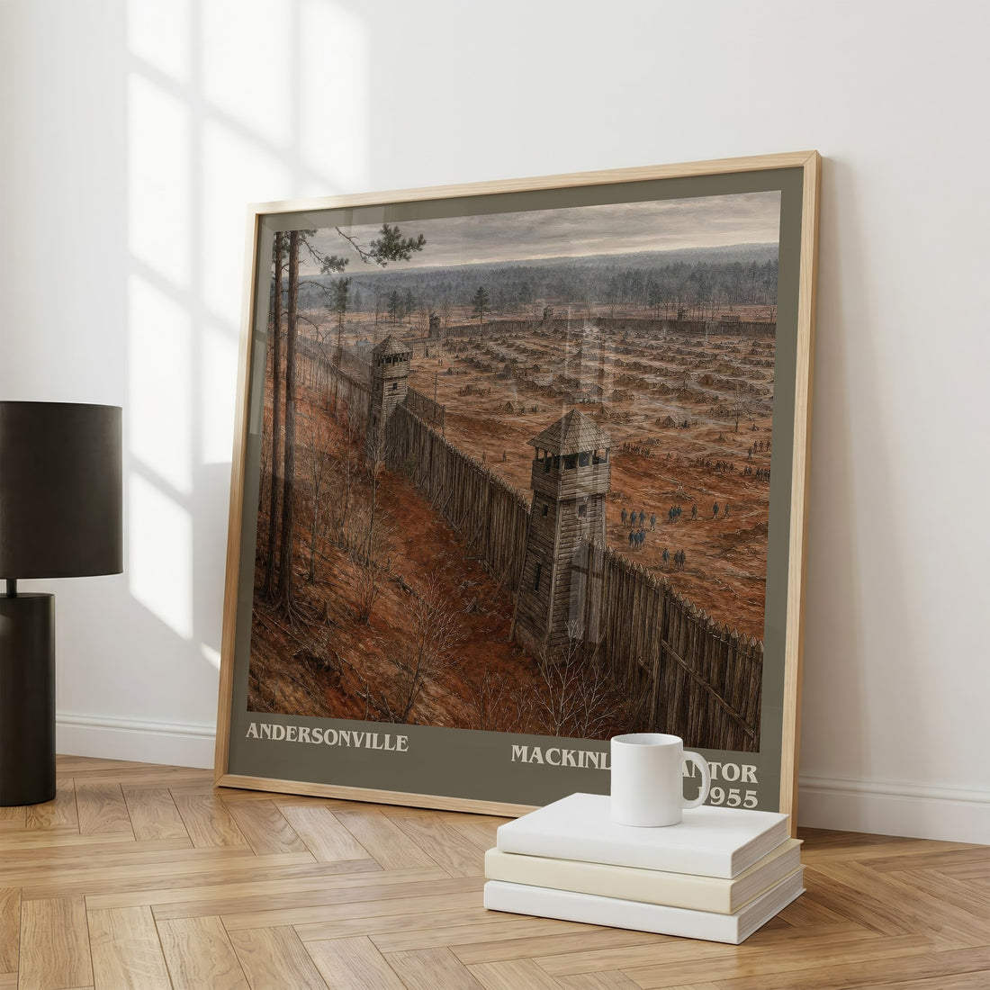Andersonville literary print framed by window – literary home decor