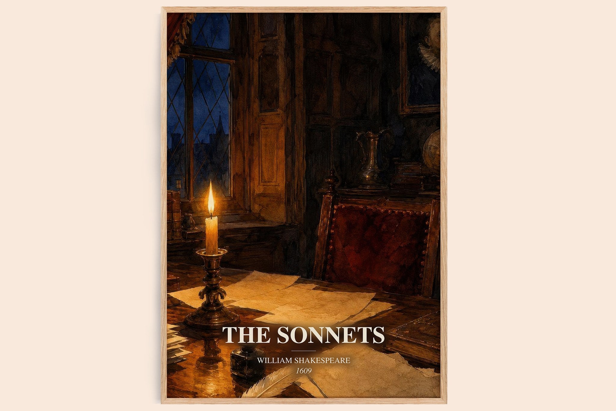The Sonnets Book Watercolour Illustration by William Shakespeare