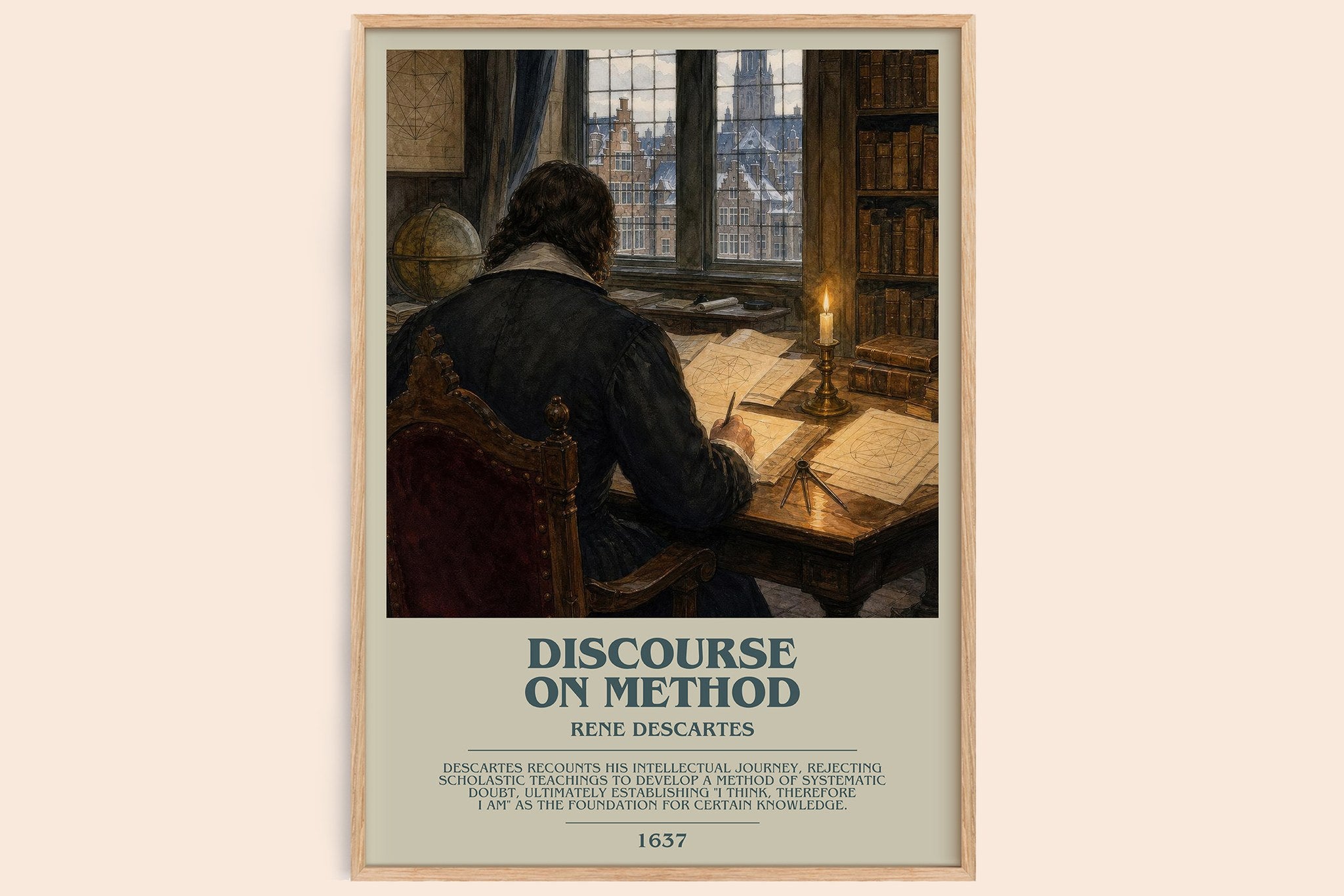 Discourse on Method Bookish Wall Art by Rene Descartes