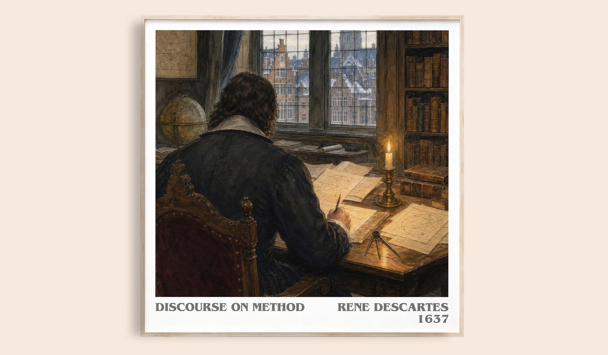 Discourse on Method Literary Art Print by Rene Descartes