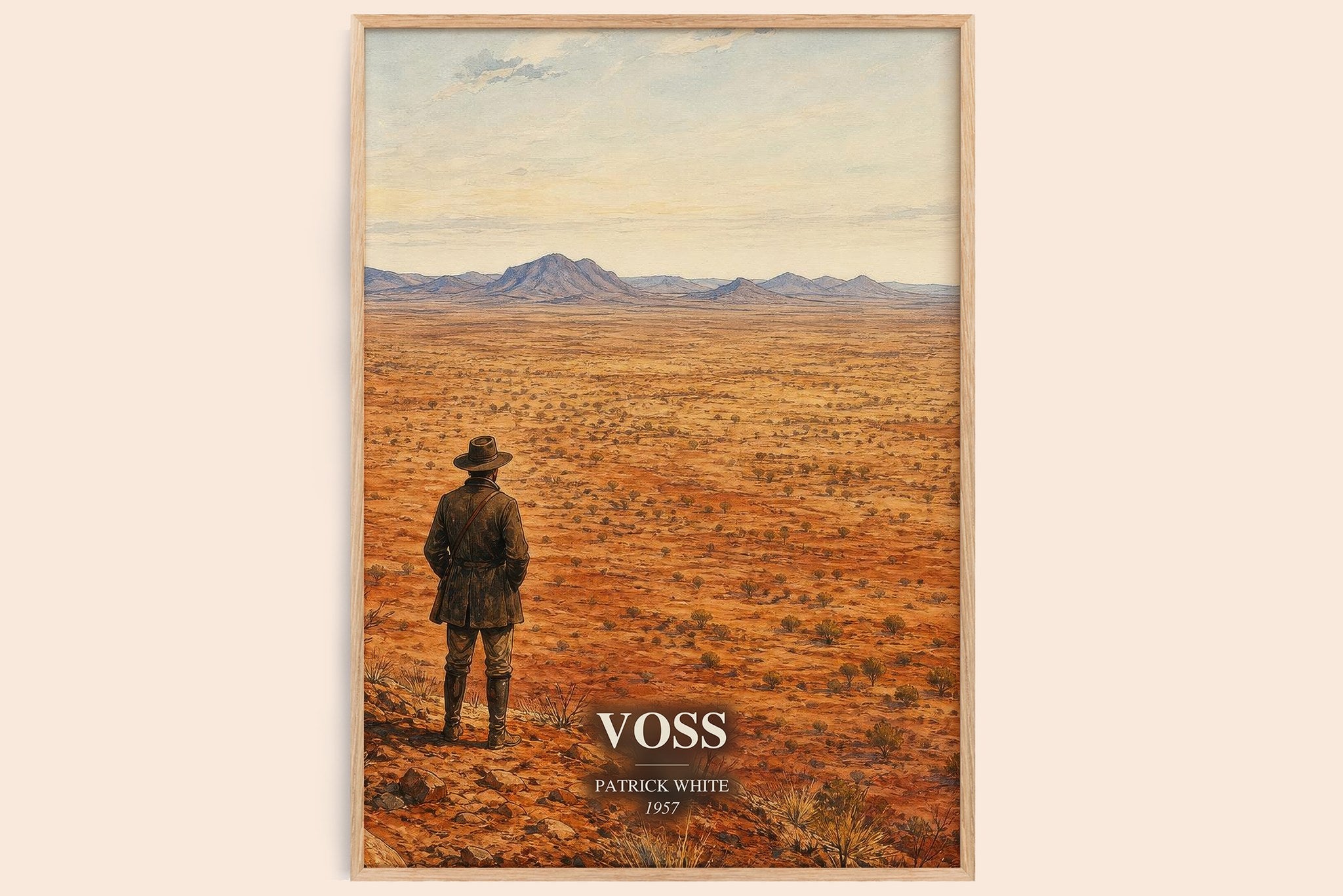 Voss Book Watercolour Illustration by Patrick White