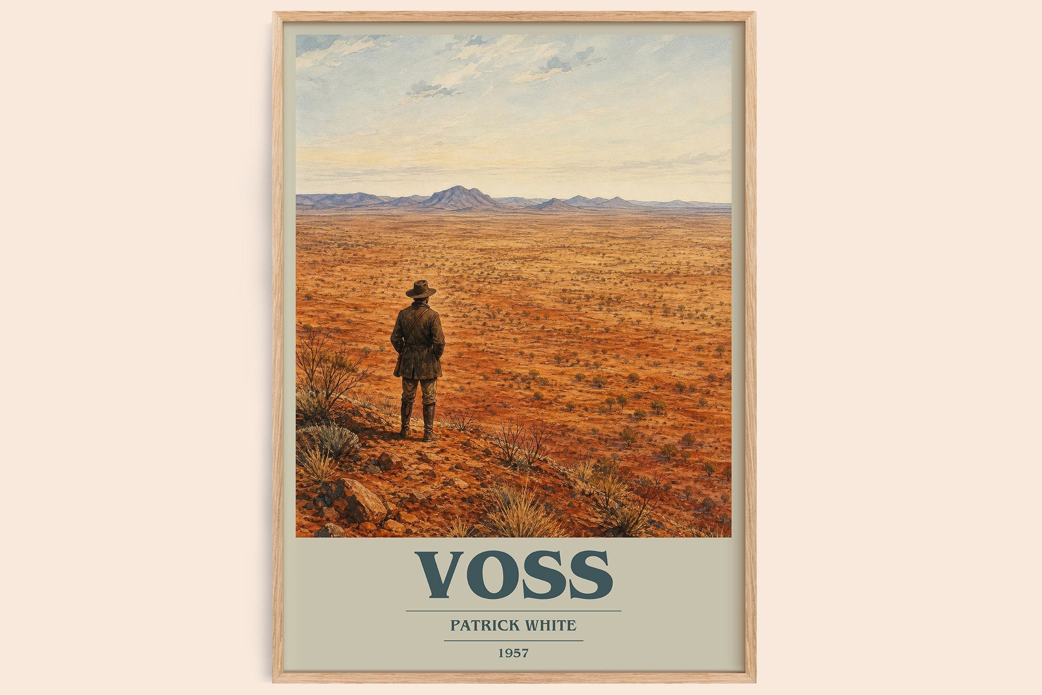 Voss Book Cover Poster by Patrick White