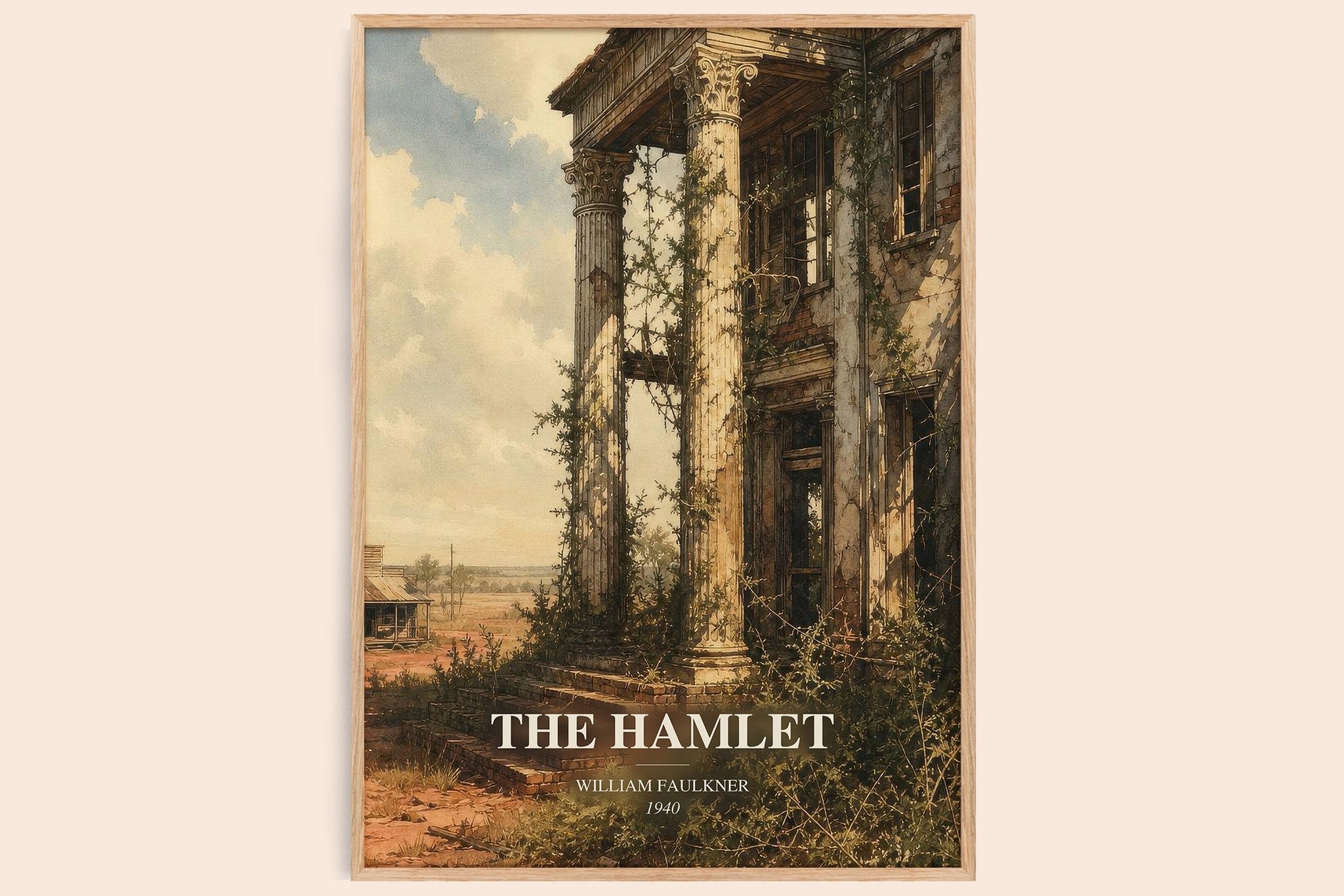 The Hamlet Book Watercolour Illustration by William Faulkner