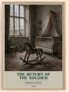 The Return of the Soldier book cover book poster by Rebecca West – framed literary art print