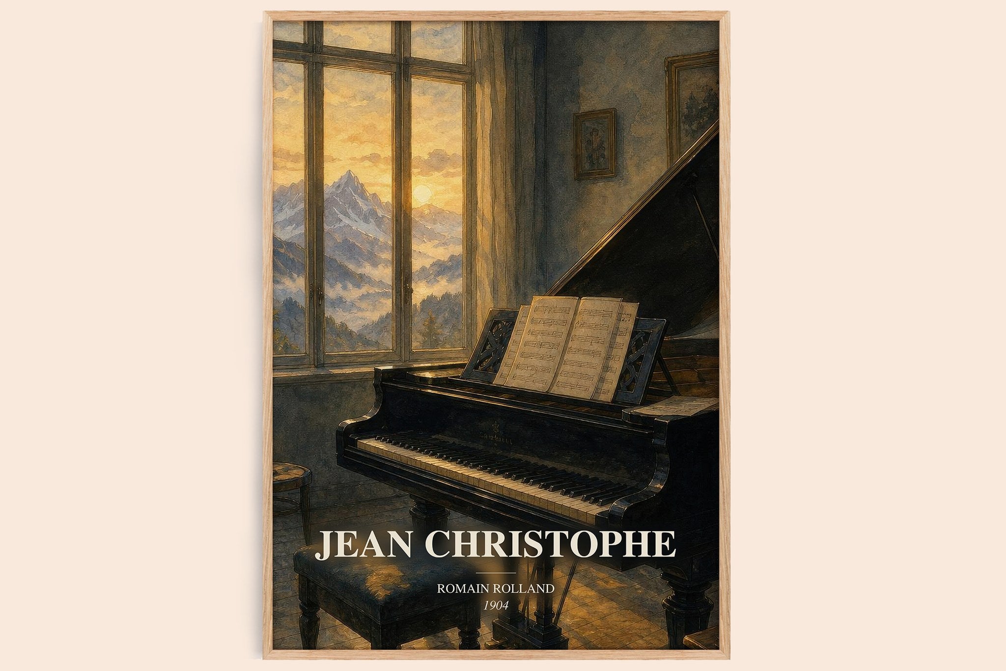Jean Christophe Book Watercolour Illustration by Romain Rolland