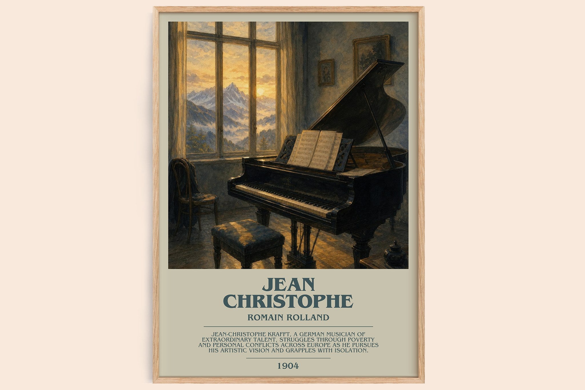 Jean Christophe Bookish Wall Art by Romain Rolland