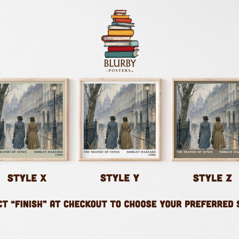 The Transit of Venus literary print in frame leaning in hallway – literary fiction wall art