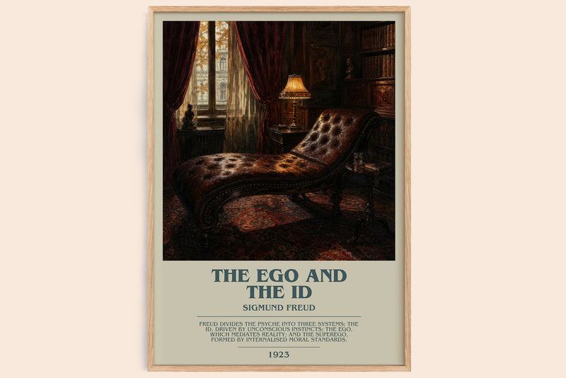 The Ego and the Id Bookish Wall Art by Sigmund Freud (Modern style)