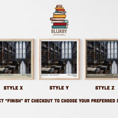 Economy and Society literary print framed by window – literary home decor