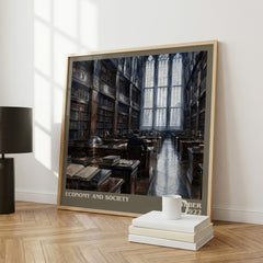 Economy and Society literary art print colour and style options – Max Weber book art