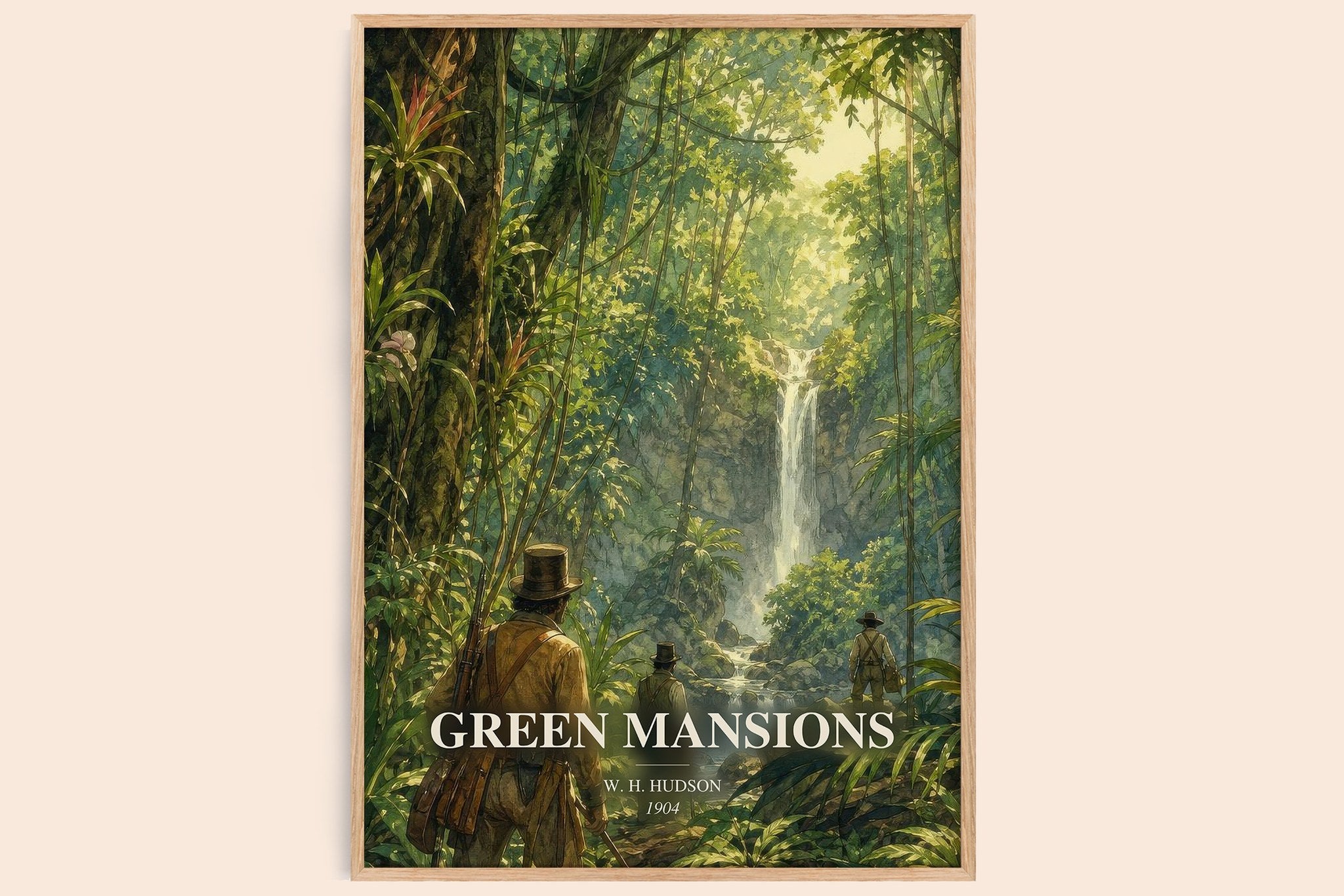 Green Mansions Book Watercolour Illustration by W. H. Hudson
