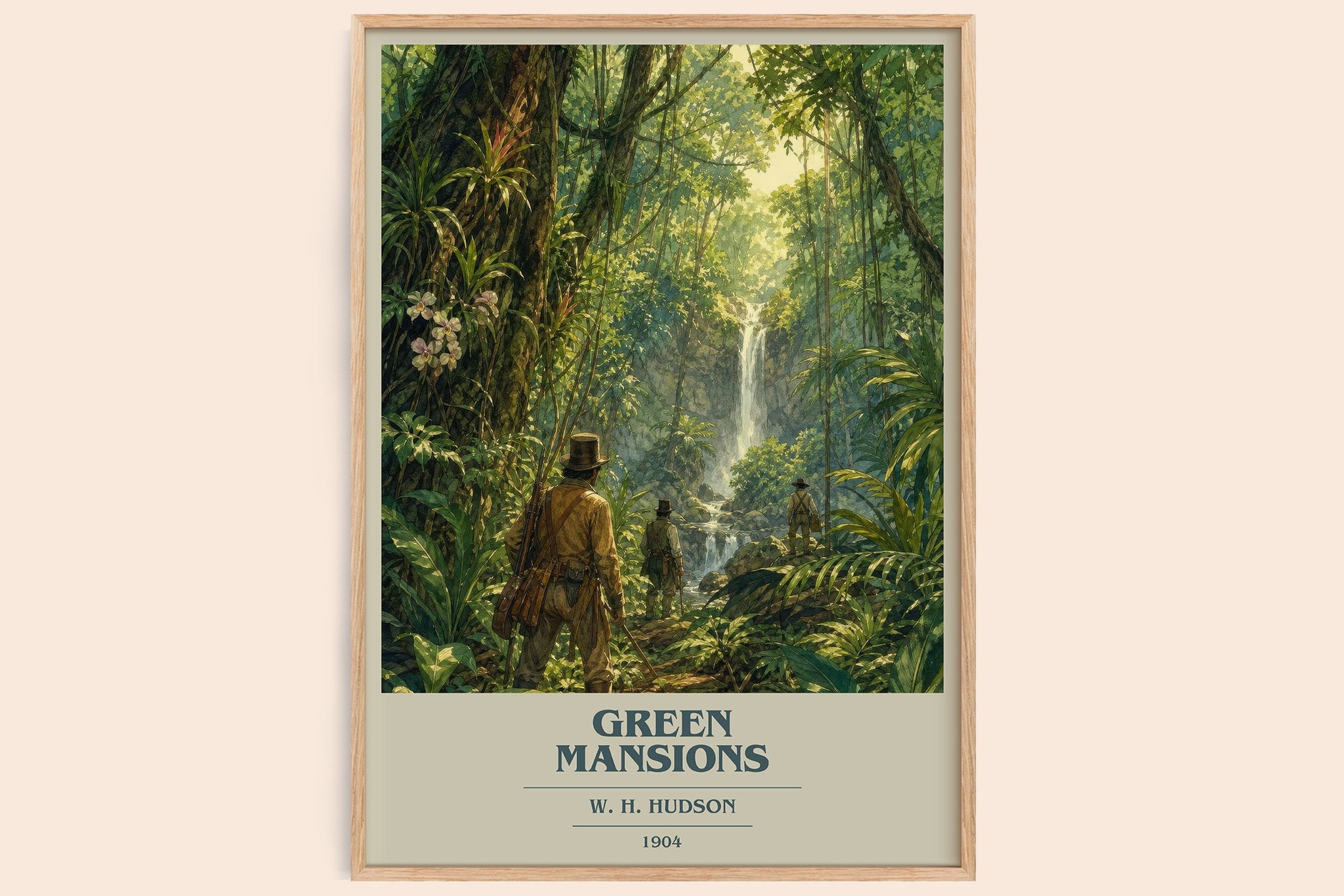 Green Mansions Book Cover Poster by W. H. Hudson