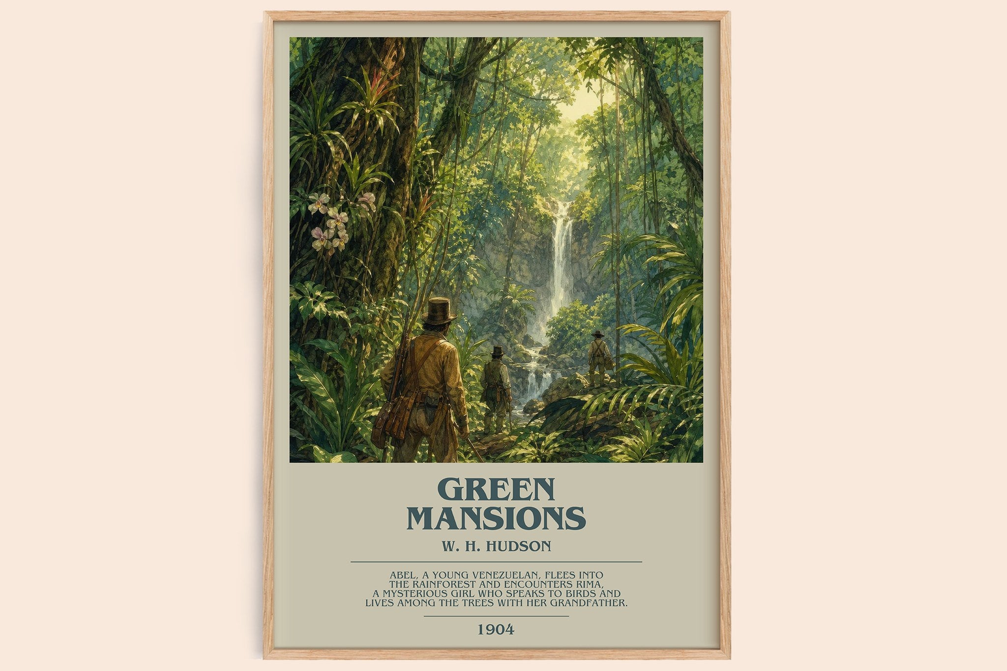 Green Mansions Bookish Wall Art by W. H. Hudson