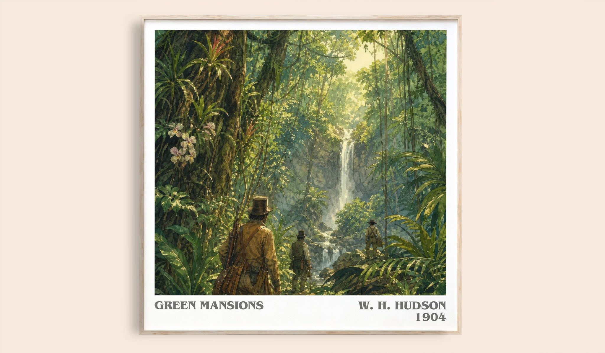 Green Mansions Literary Art Print by W. H. Hudson