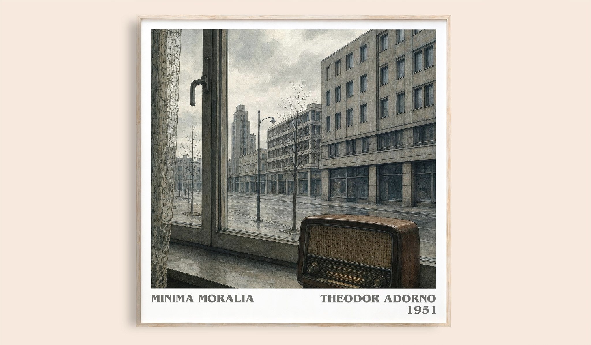 Minima Moralia Literary Art Print by Theodor Adorno
