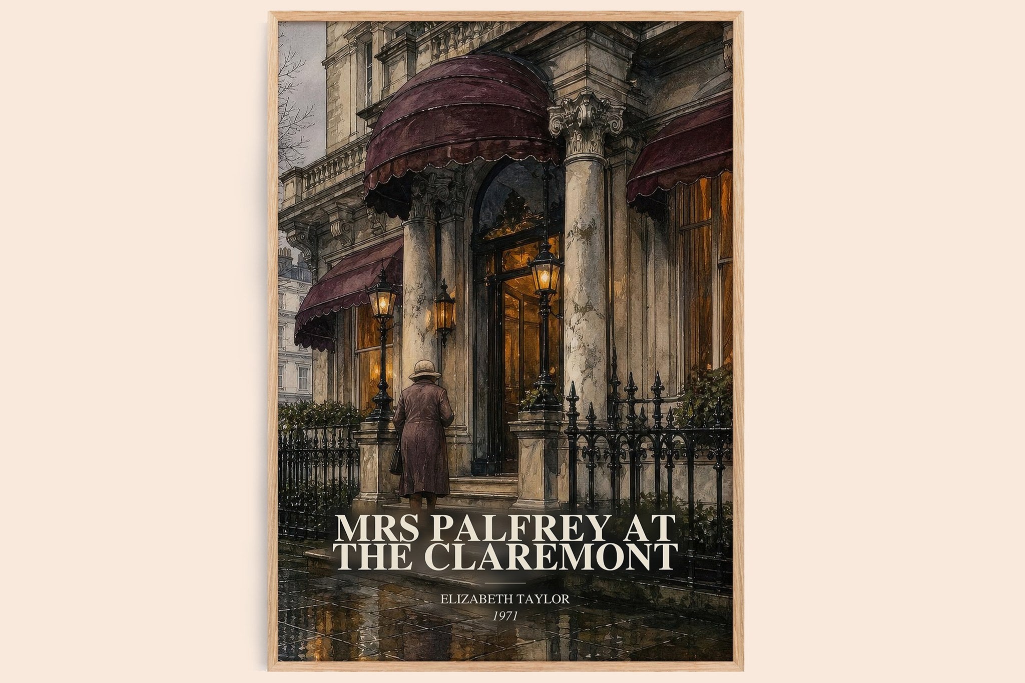 Mrs Palfrey at the Claremont Book Watercolour Illustration by Elizabeth Taylor