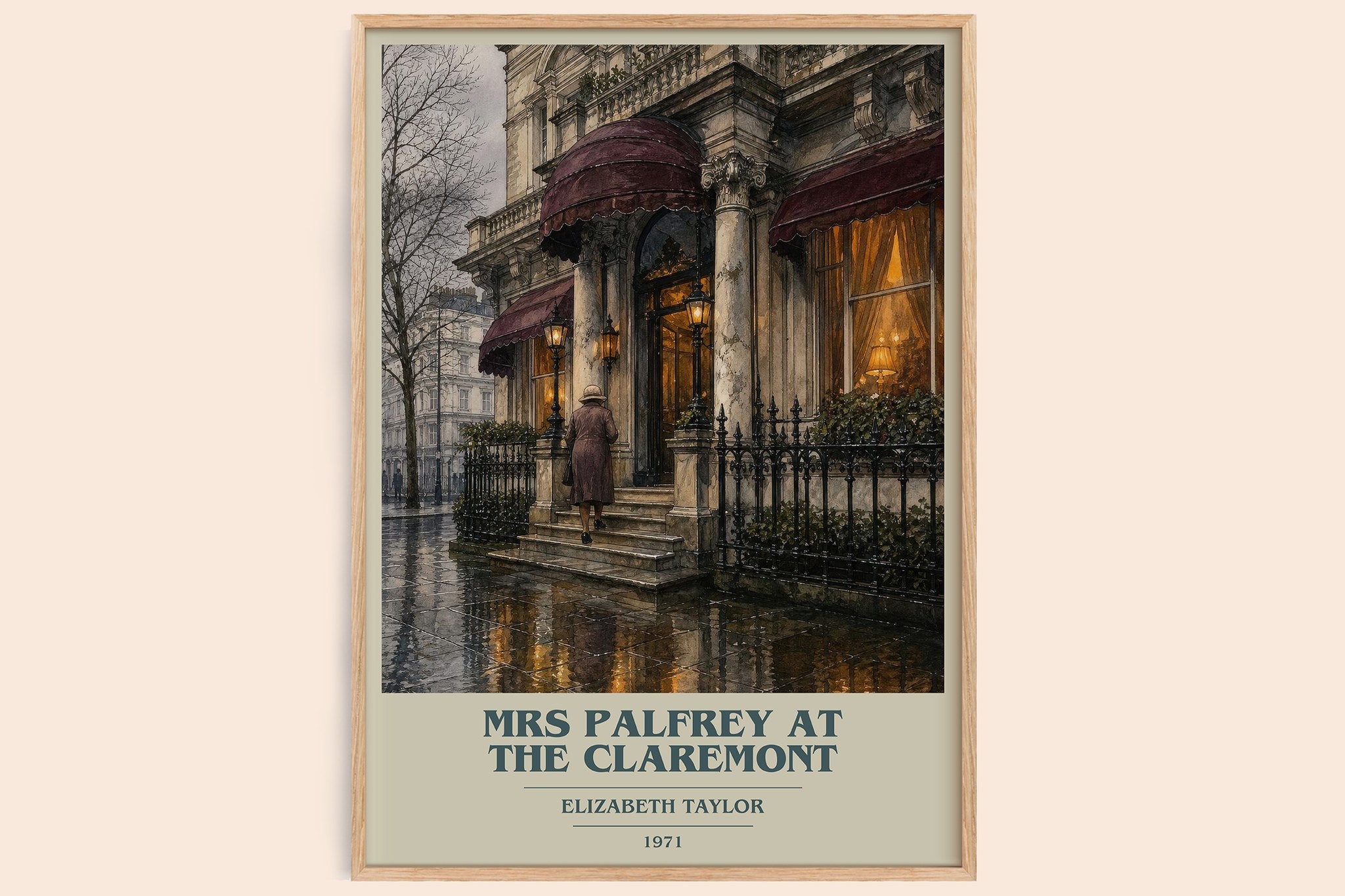 Mrs Palfrey at the Claremont Book Cover Poster by Elizabeth Taylor