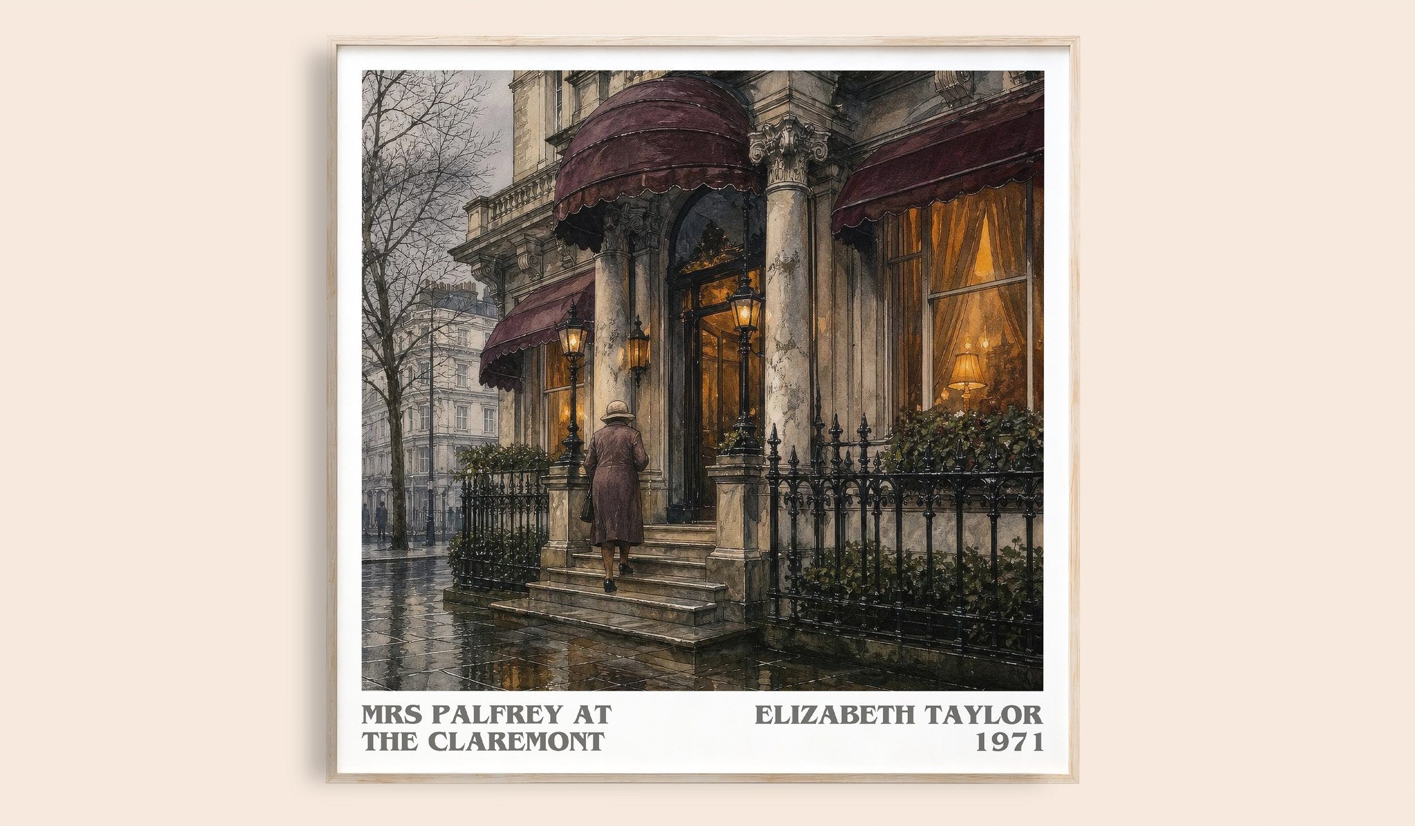 Mrs Palfrey at the Claremont Literary Art Print by Elizabeth Taylor