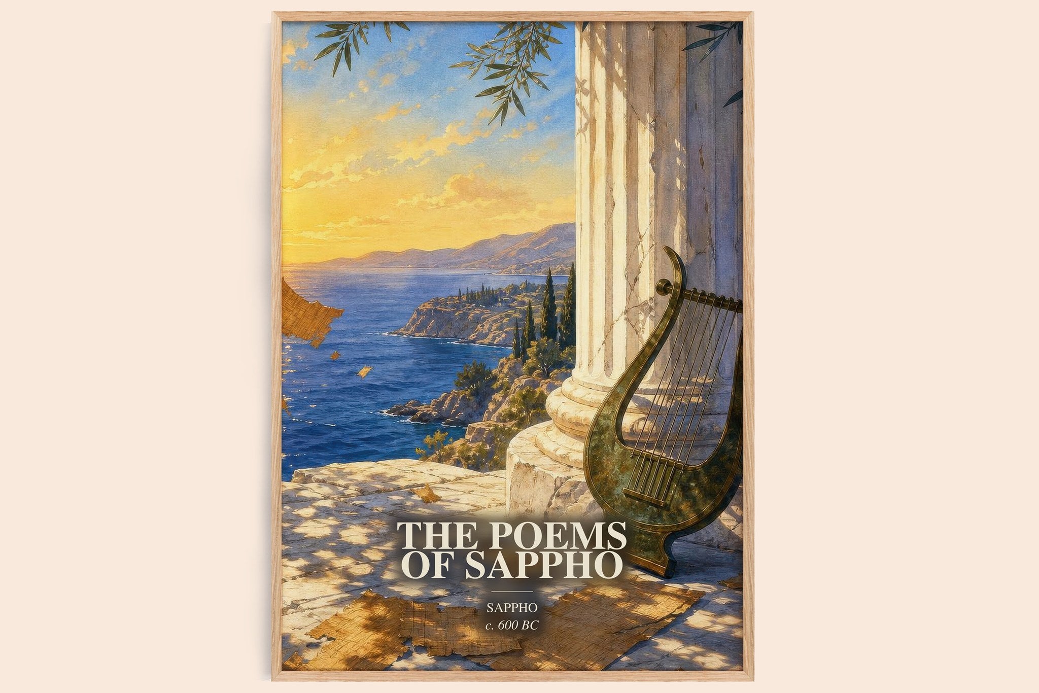 The Poems of Sappho Book Watercolour Illustration by Sappho