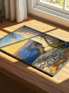 The Poems of Sappho watercolour book poster framed on wall – poetry wall art