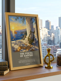 The Poems of Sappho bookish poster colour and style options – Sappho book art