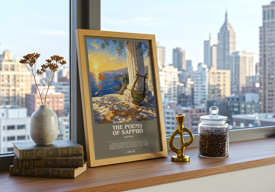The Poems of Sappho bookish poster colour and style options – Sappho book art