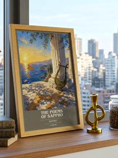 The Poems of Sappho book cover poster colour and style options – Sappho book art