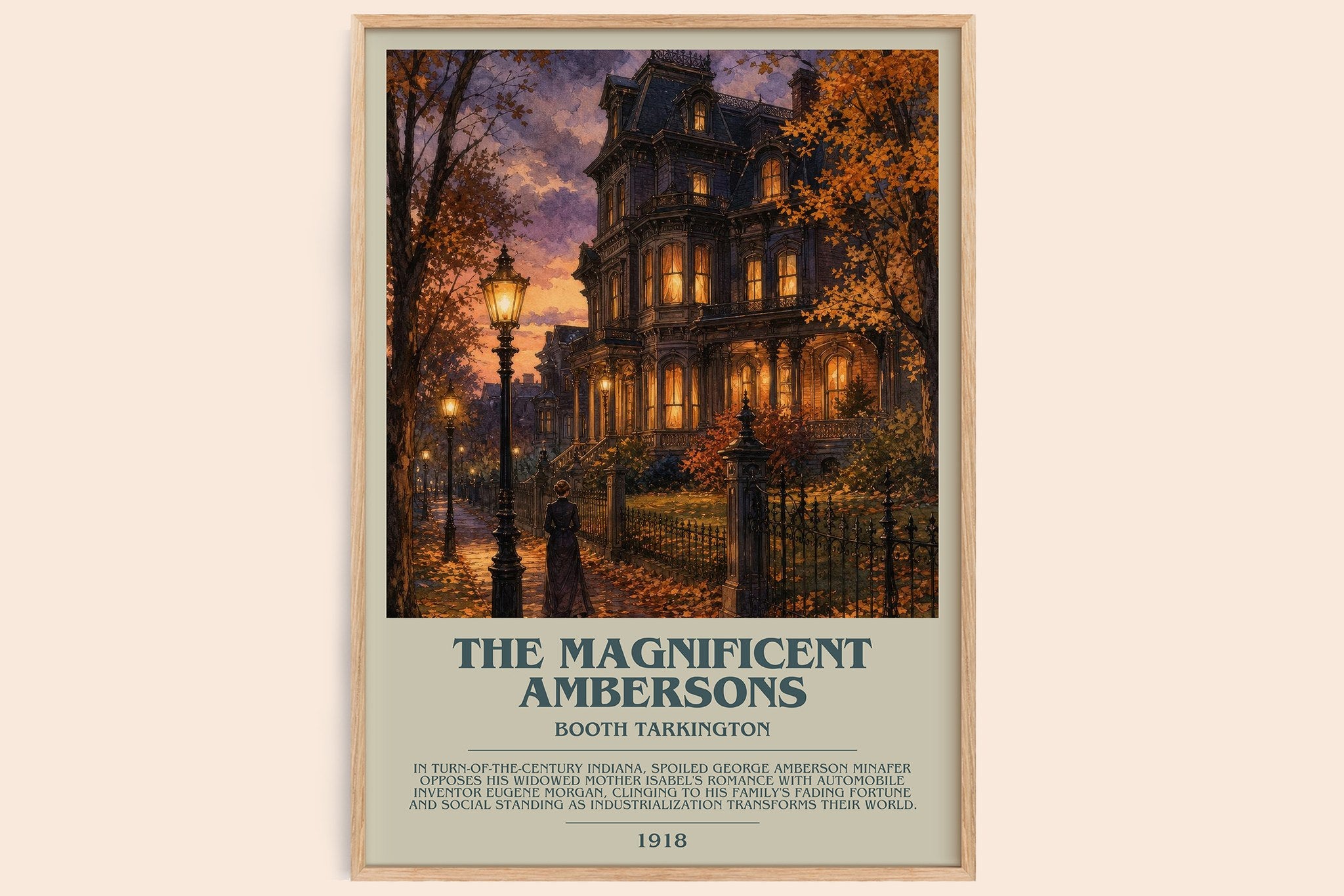 The Magnificent Ambersons Bookish Wall Art by Booth Tarkington