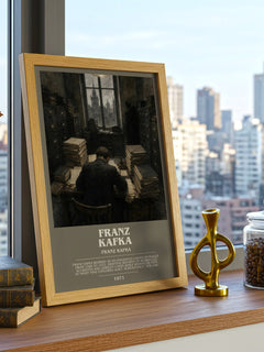 Franz Kafka bookish poster colour and style options – Franz Kafka book art