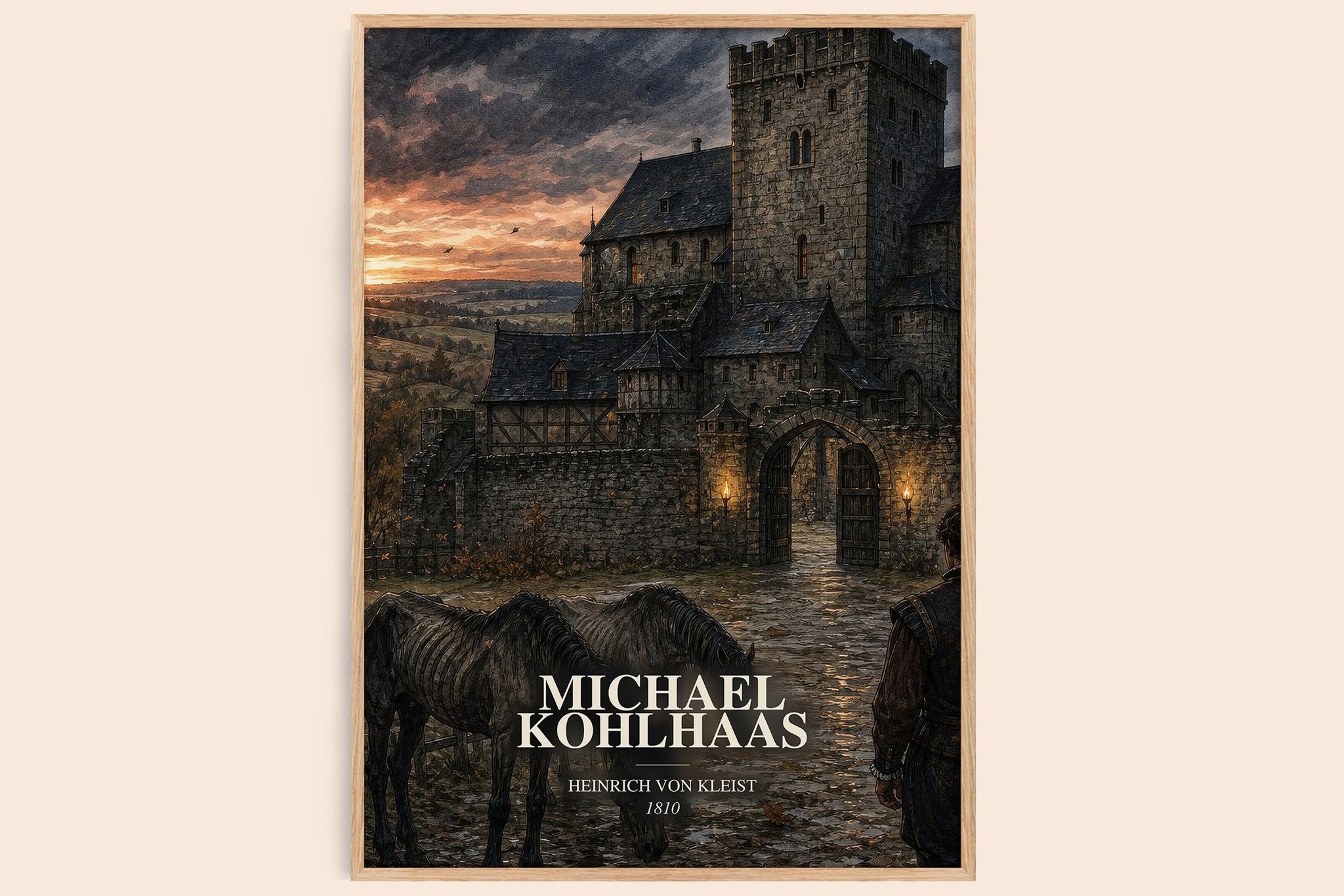Michael Kohlhaas Book Watercolour Illustration by Heinrich von Kleist
