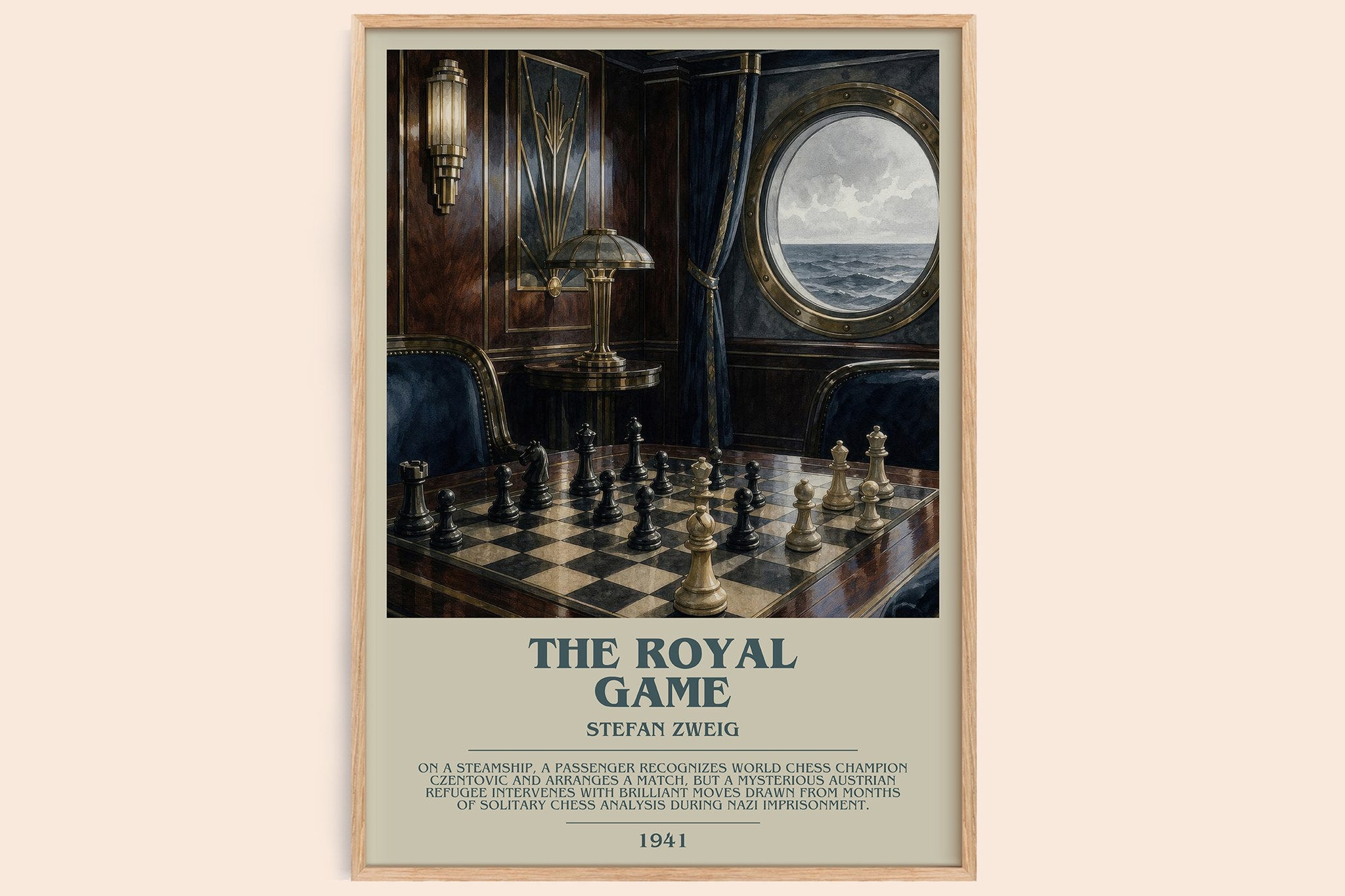The Royal Game Bookish Wall Art by Stefan Zweig