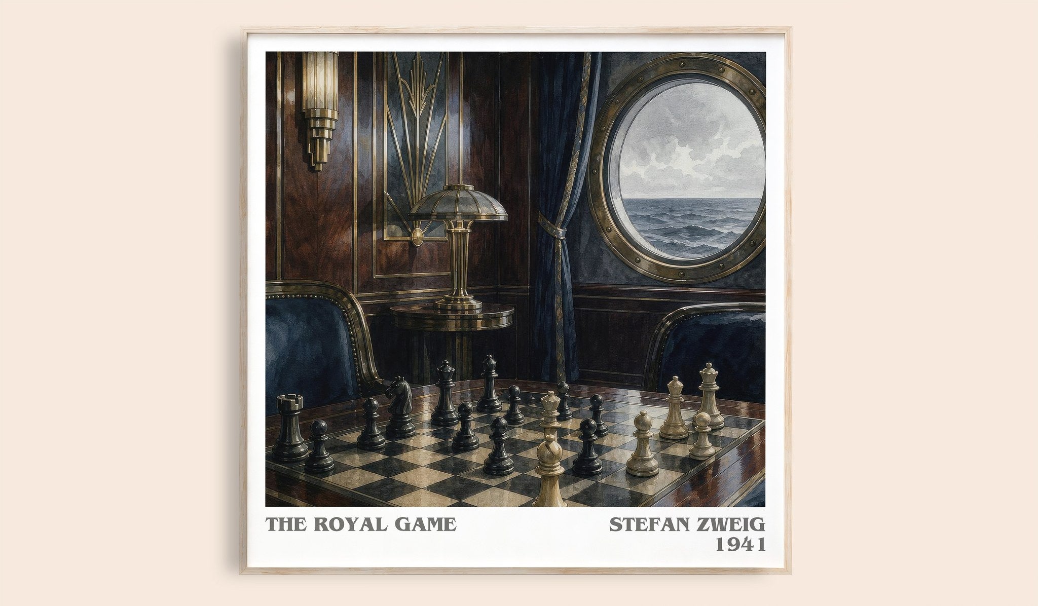 The Royal Game Literary Art Print by Stefan Zweig