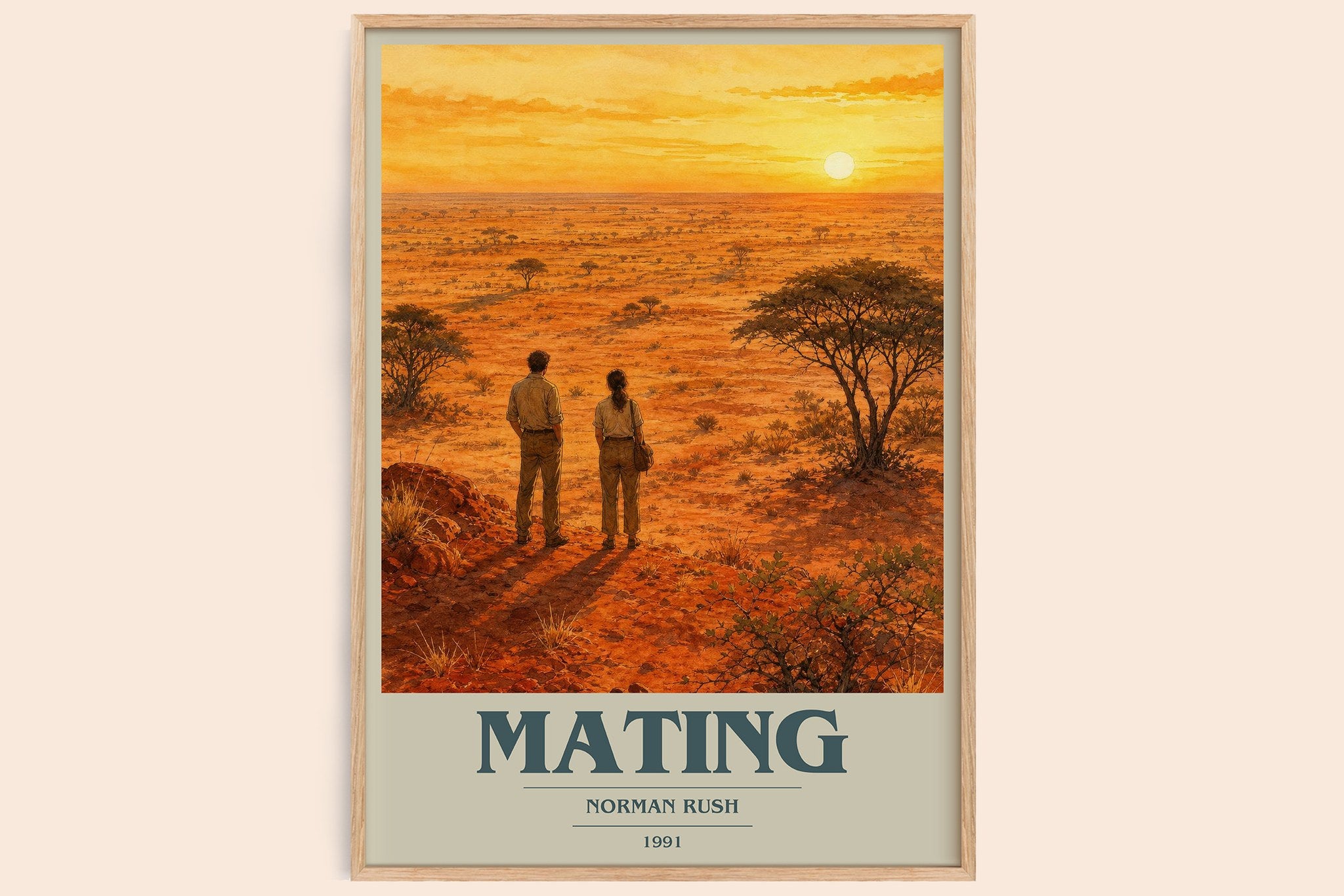 Mating Book Cover Poster by Norman Rush