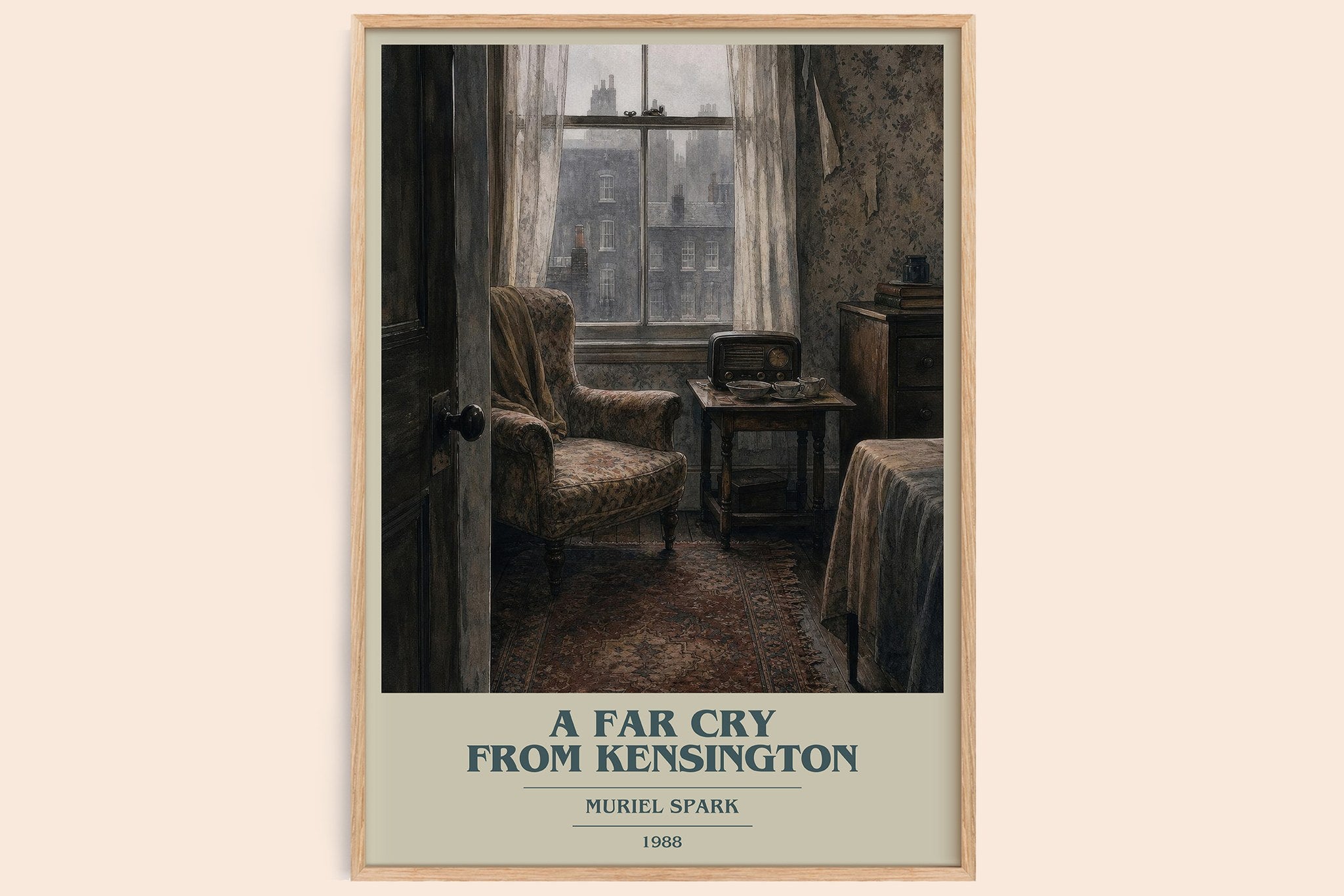 A Far Cry From Kensington Book Cover Poster by Muriel Spark