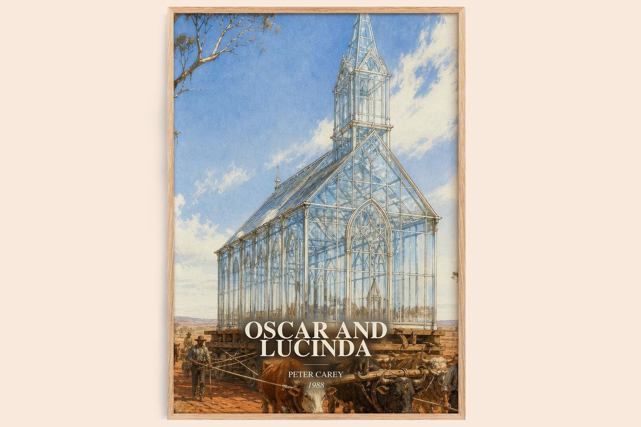 Oscar and Lucinda Book Watercolour Illustration by Peter Carey