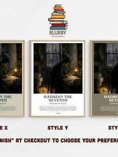 Hadrian the Seventh bookish print framed by window – literary home decor