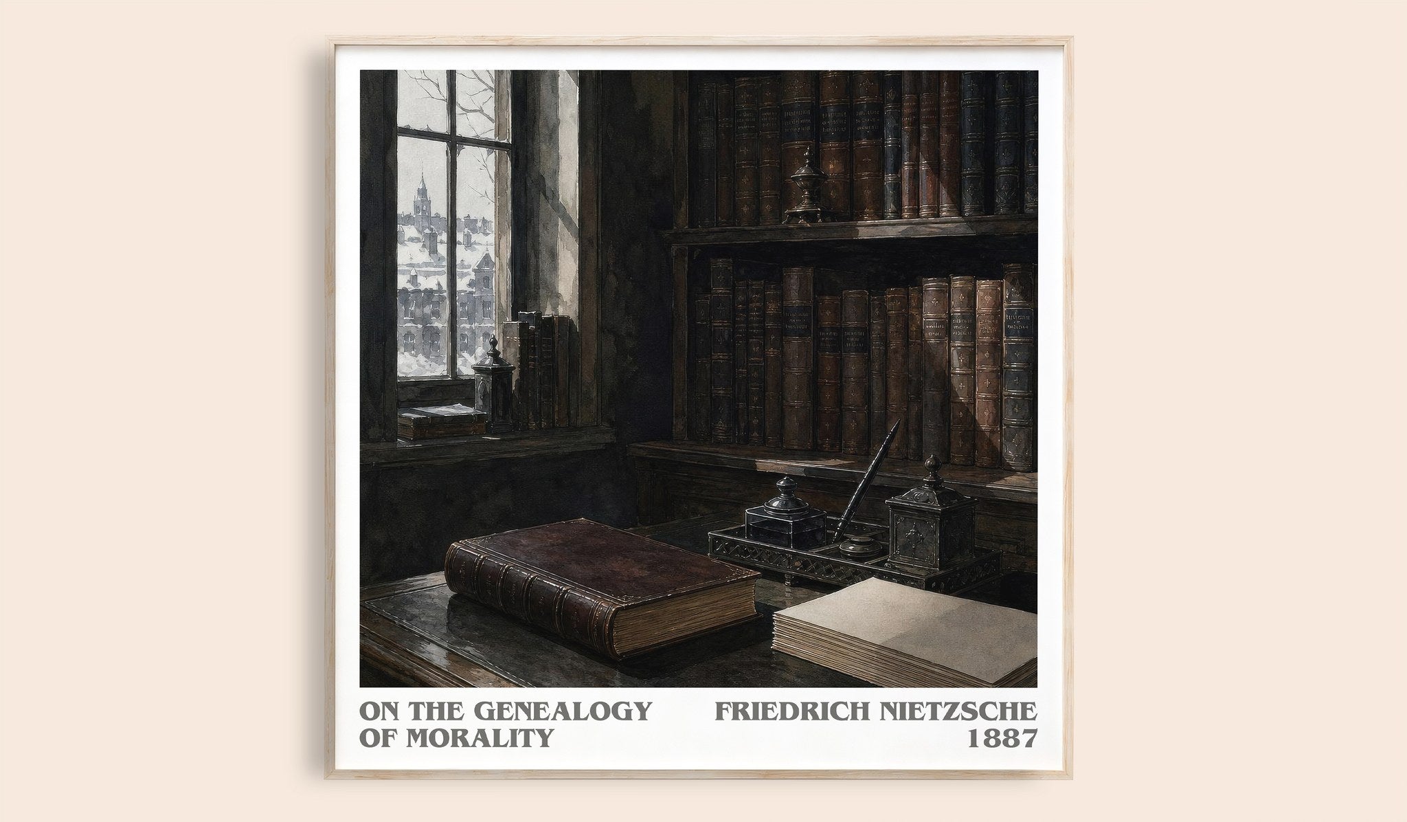 On the Genealogy of Morality Literary Art Print by Friedrich Nietzsche