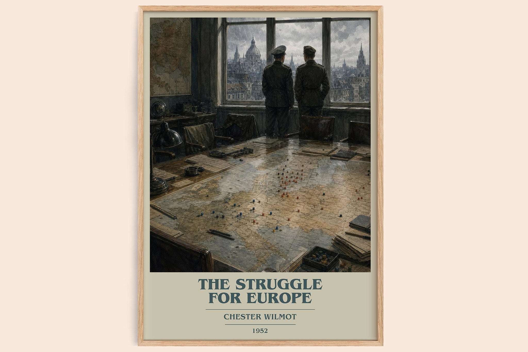 The Struggle for Europe Book Cover Poster by Chester Wilmot