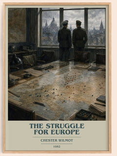 The Struggle for Europe book cover book poster by Chester Wilmot – framed literary art print