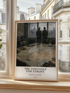 The Struggle for Europe book cover poster colour and style options – Chester Wilmot book art