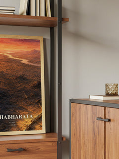 Mahabharata book watercolour illustration paper finish options – matte satin gloss