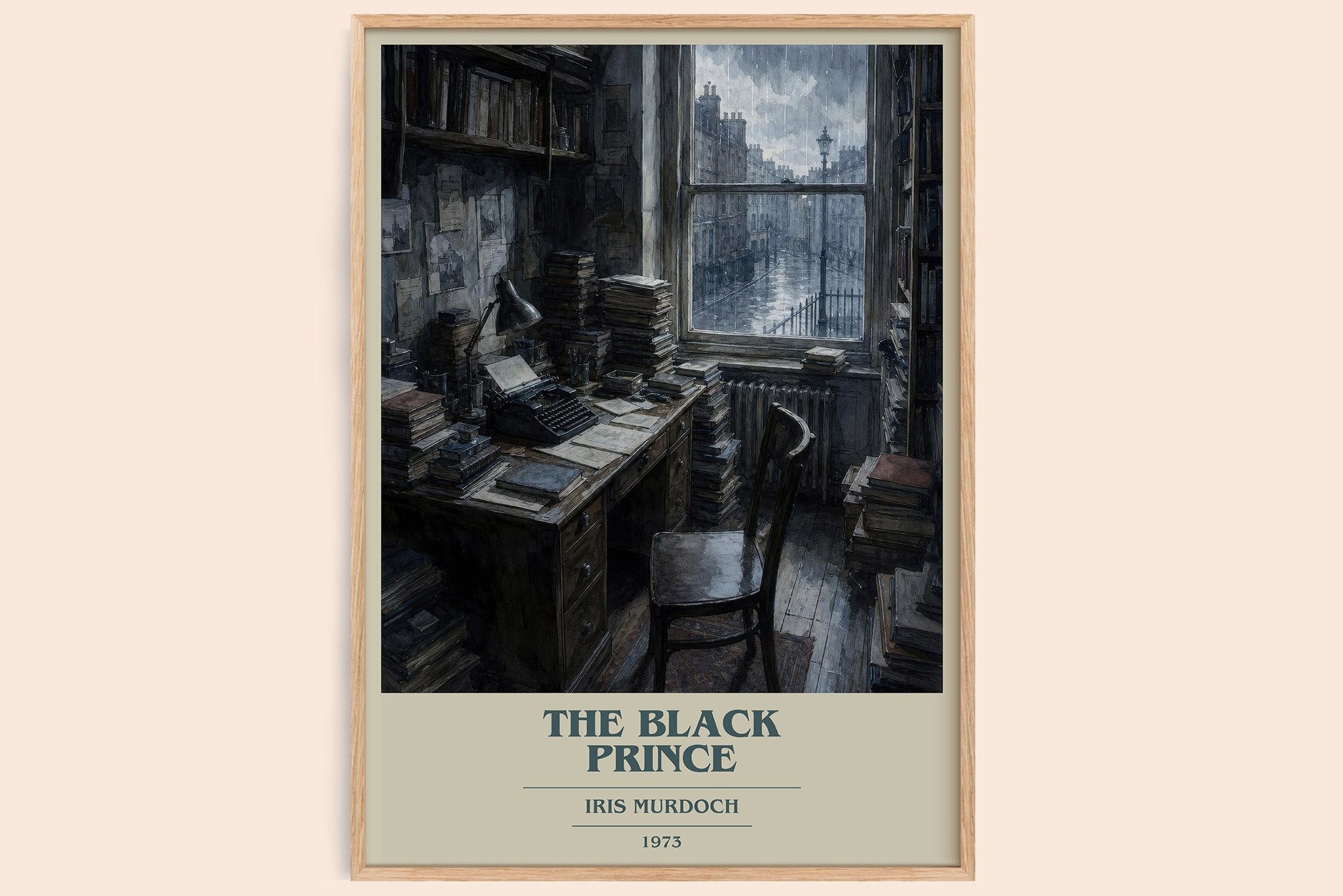 The Black Prince Book Cover Poster by Iris Murdoch