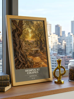 Oedipus at Colonus book cover poster colour and style options – Sophocles book art