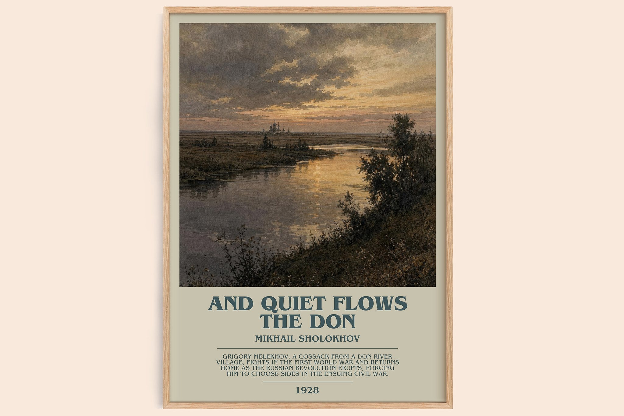 And Quiet Flows The Don Bookish Wall Art by Mikhail Sholokhov