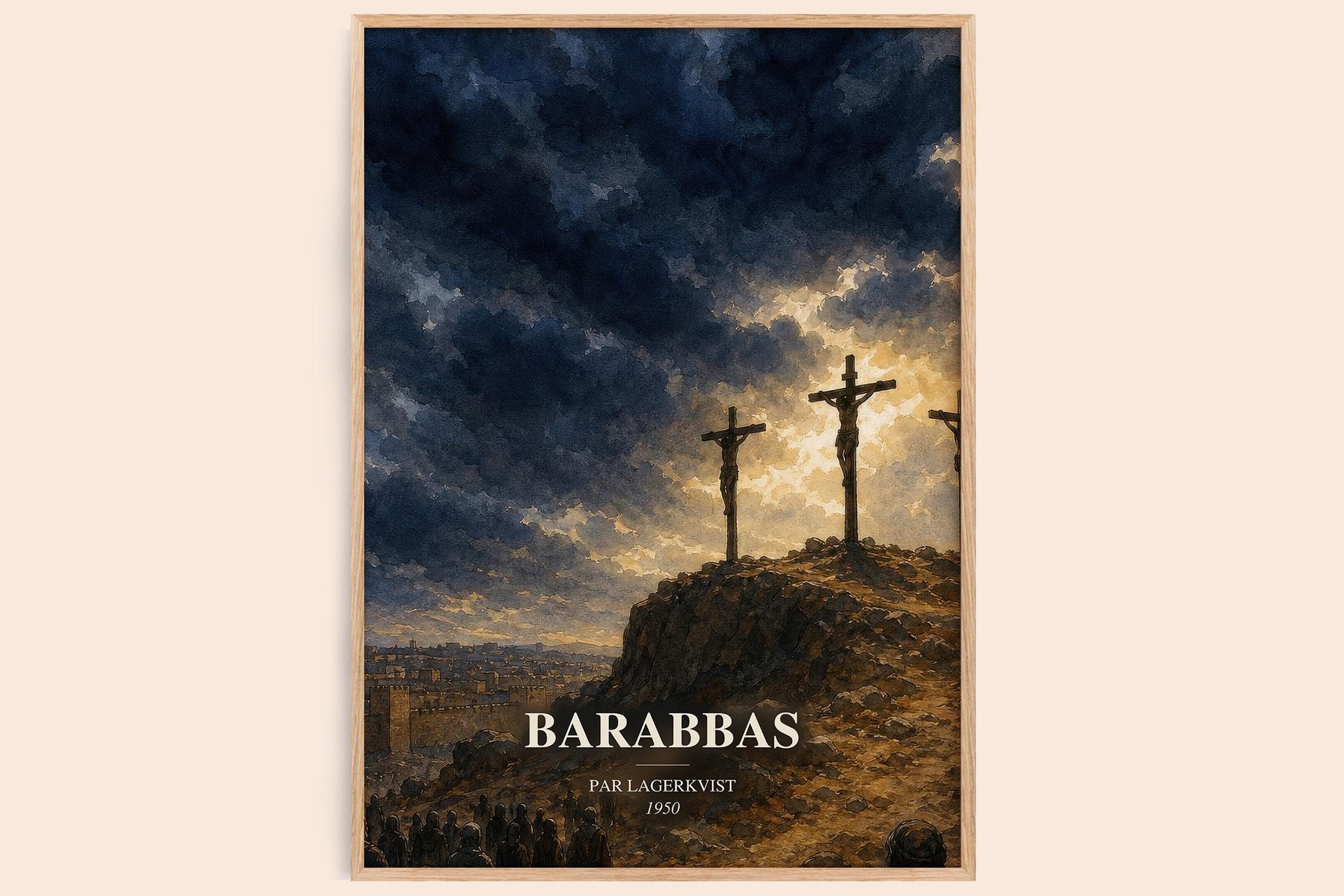 Barabbas Book Watercolour Illustration by Par Lagerkvist