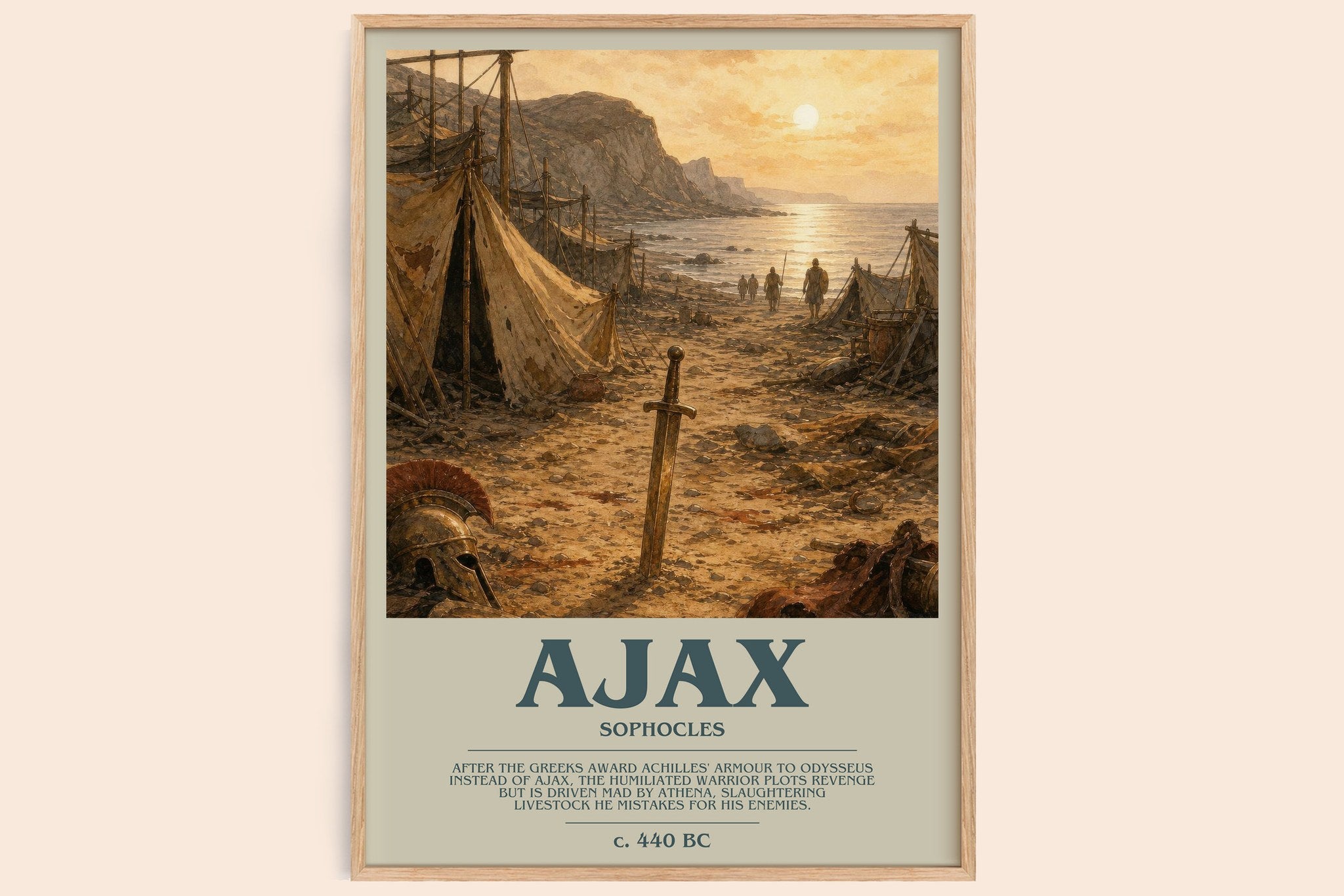 Ajax Bookish Wall Art by Sophocles