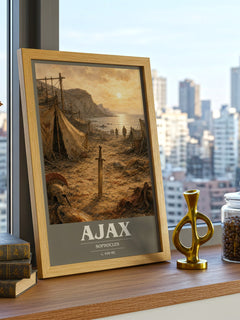 Ajax book cover poster colour and style options – Sophocles book art