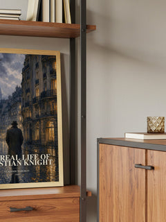 The Real Life of Sebastian Knight book watercolour illustration paper finish options – matte satin gloss