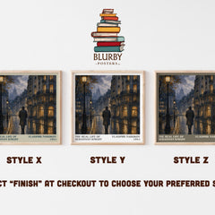 The Real Life of Sebastian Knight literary print framed by window – literary home decor